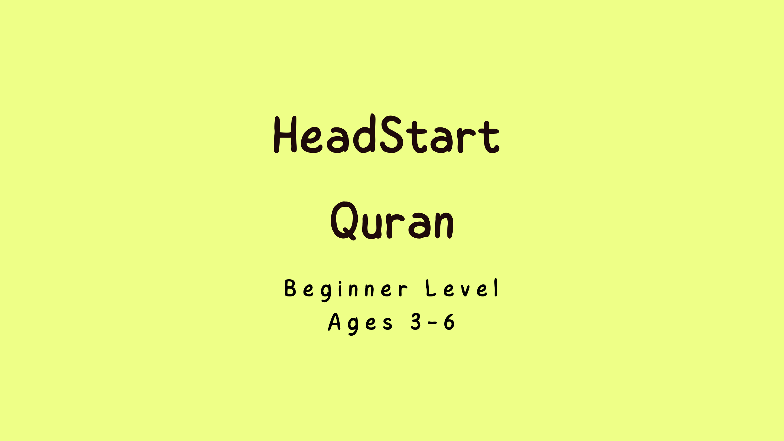 HeadStart Quran Lessons