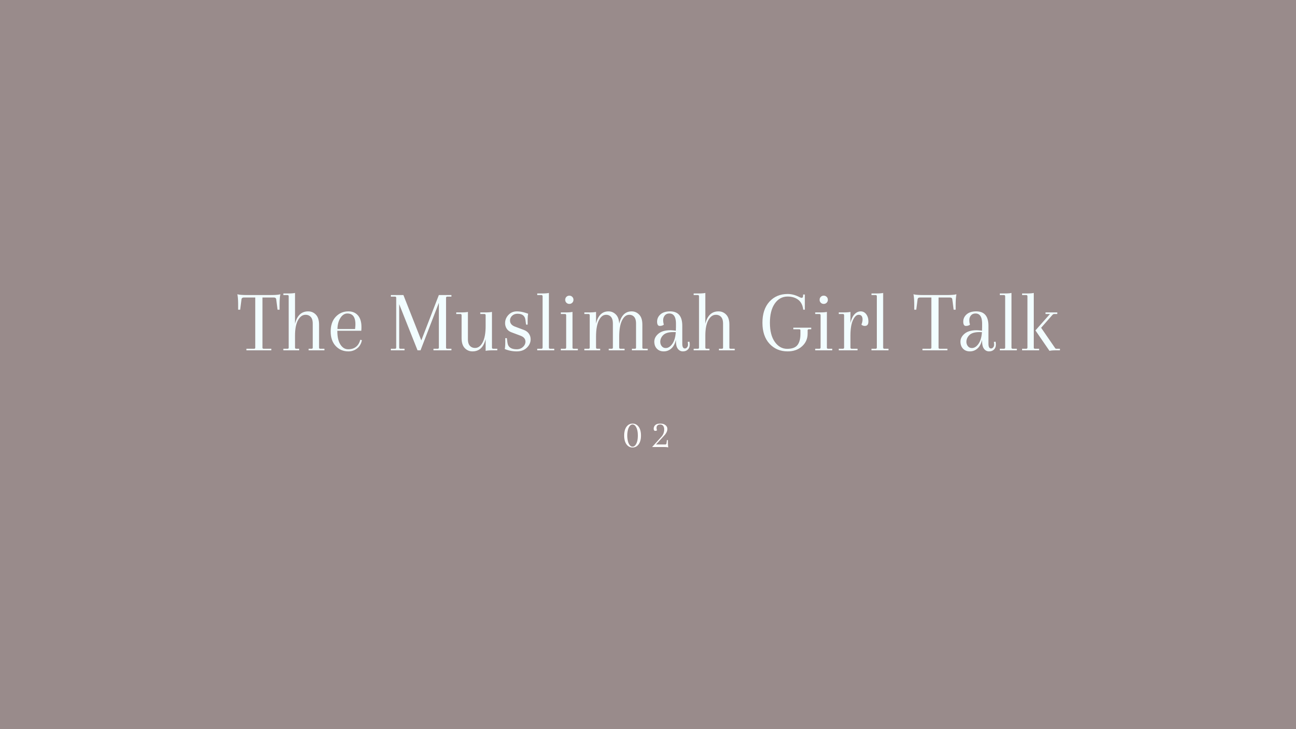 M3-01: MUSLIM MALE MENTORSHIP